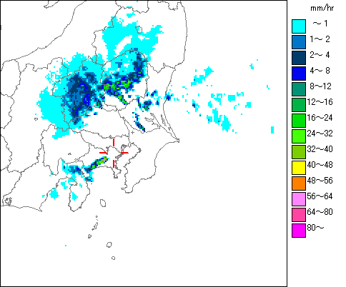 気象レーダー画像