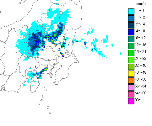 気象レーダー画像