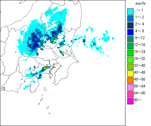 気象レーダー画像
