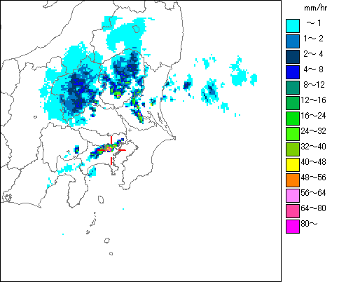 気象レーダー画像
