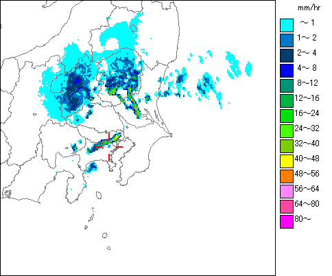 気象レーダー画像