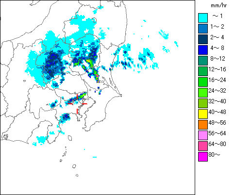 気象レーダー画像