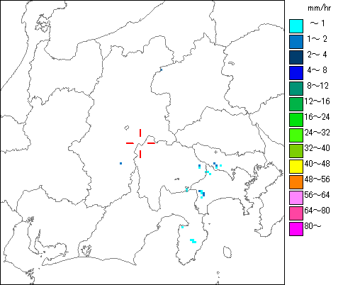 気象レーダー画像