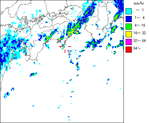 気象レーダー画像