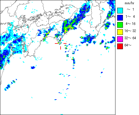 気象レーダー画像