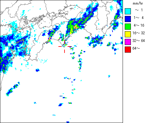 気象レーダー画像