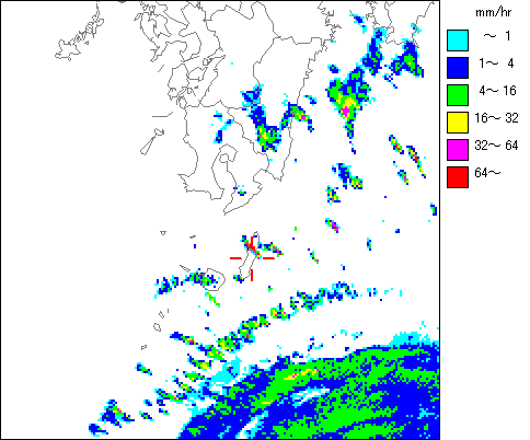 気象レーダー画像