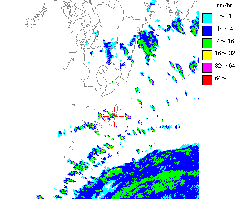 気象レーダー画像