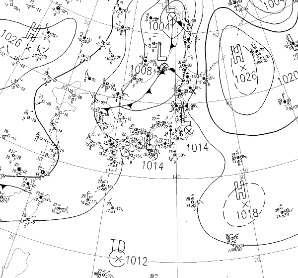地上天気図