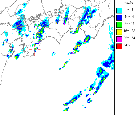 気象レーダー画像