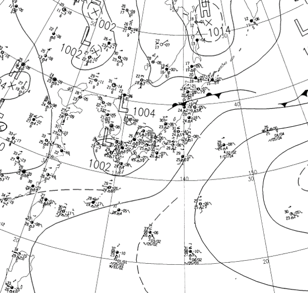 地上天気図