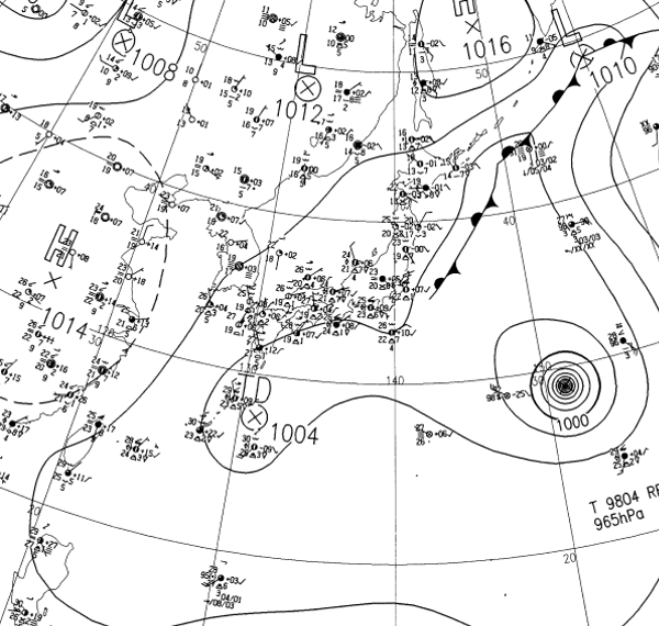地上天気図