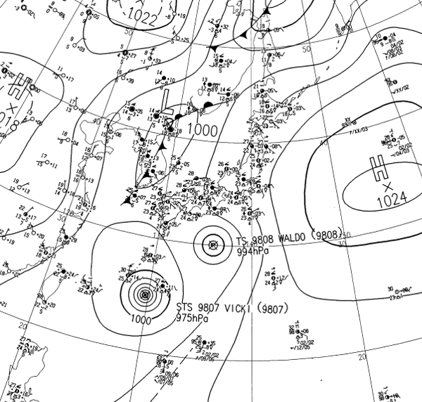 地上天気図