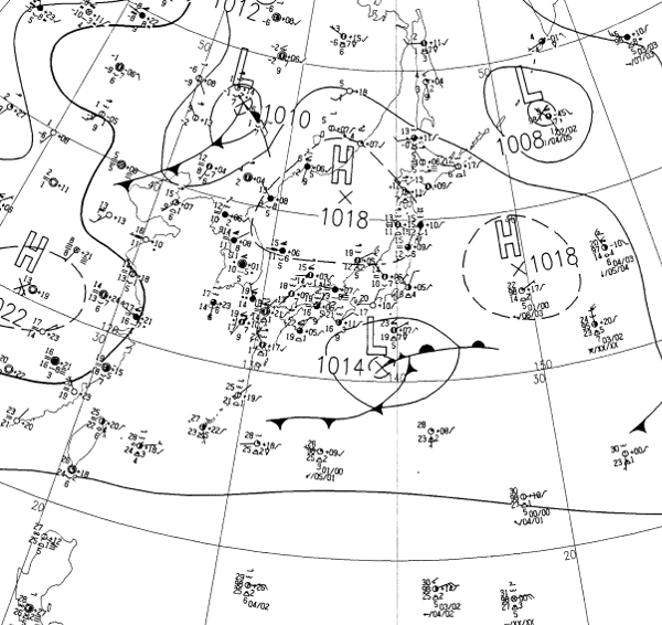 地上天気図