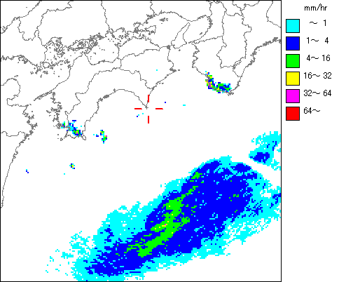 気象レーダー画像