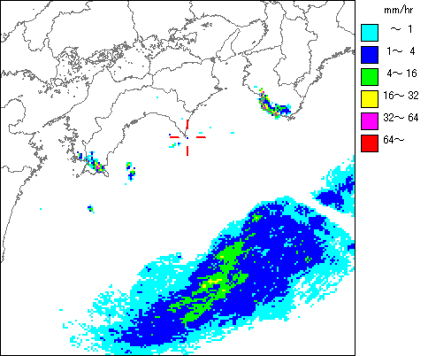 気象レーダー画像