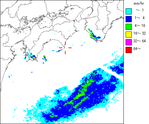 気象レーダー画像