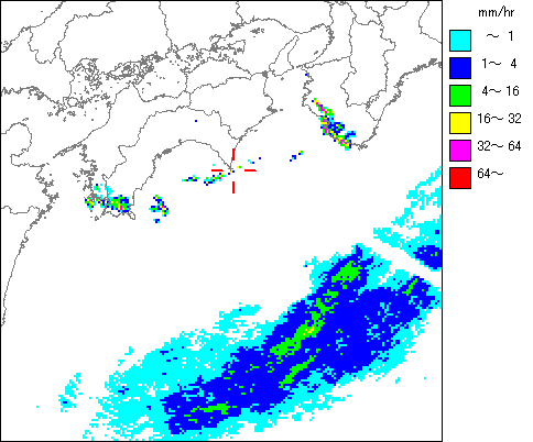 気象レーダー画像