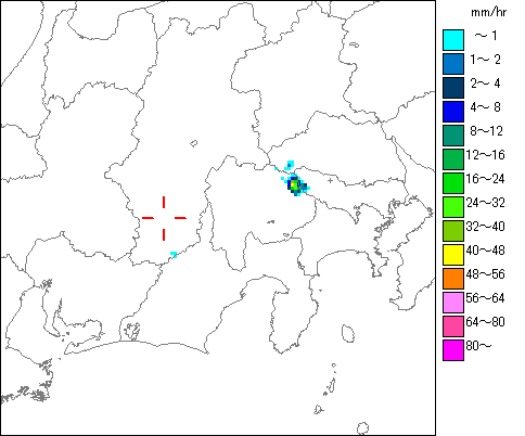 気象レーダー画像