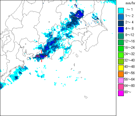 気象レーダー画像