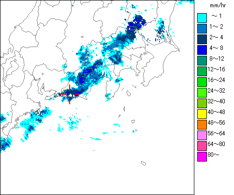 気象レーダー画像