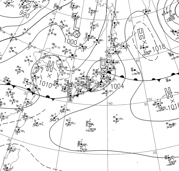 地上天気図