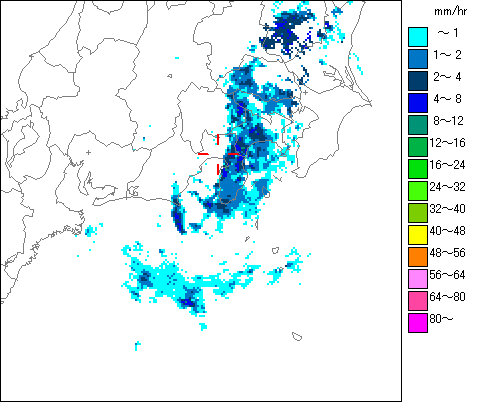 気象レーダー画像