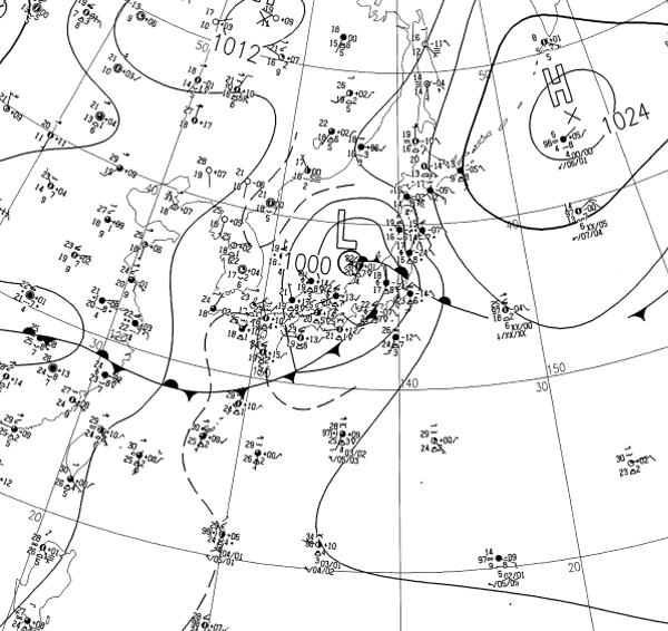 地上天気図