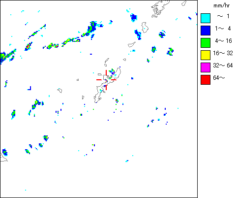 気象レーダー画像