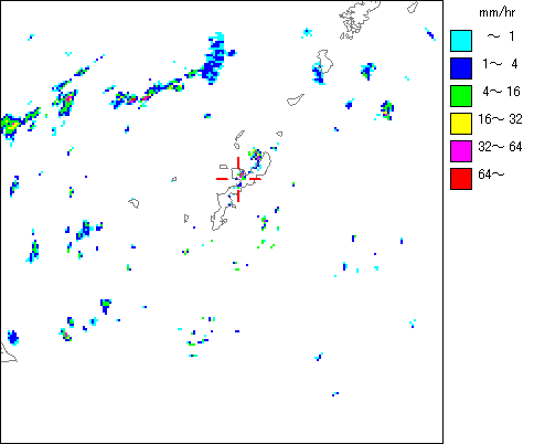 気象レーダー画像