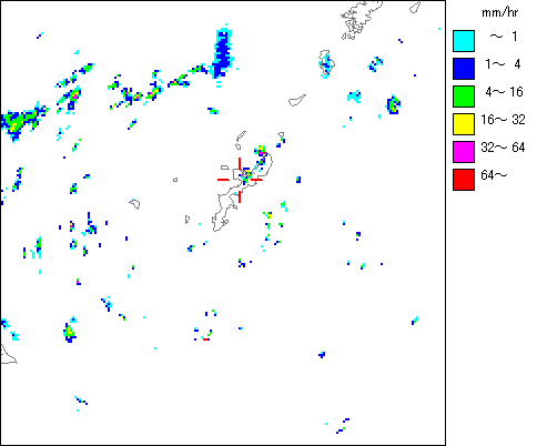 気象レーダー画像