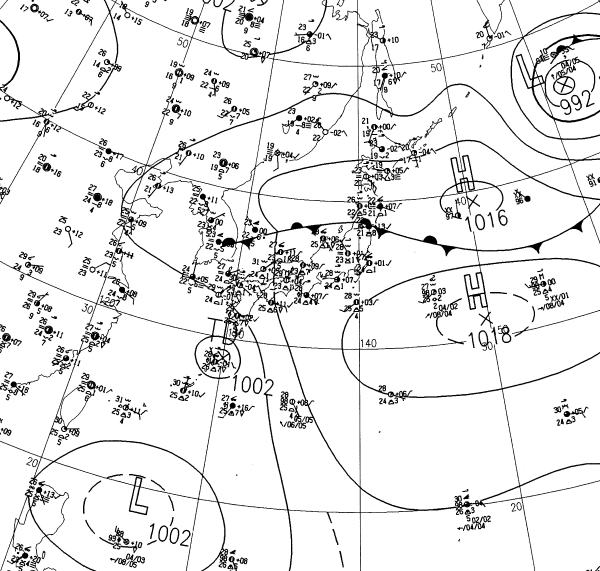 地上天気図