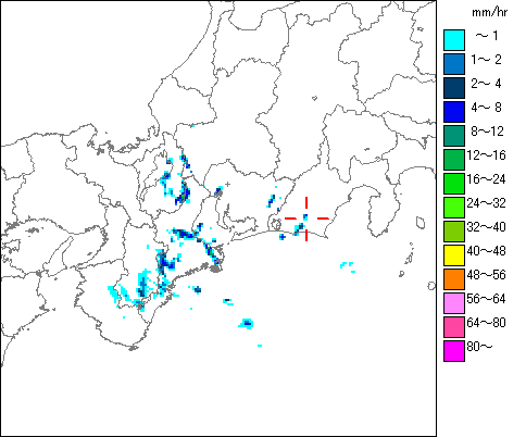 気象レーダー画像