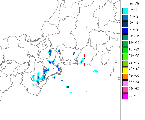 気象レーダー画像