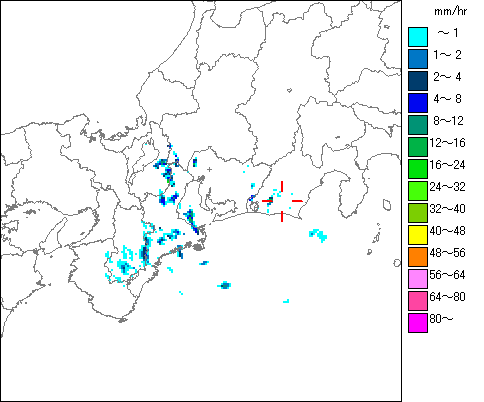 気象レーダー画像