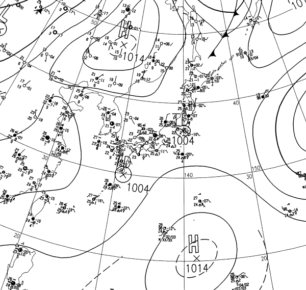 地上天気図