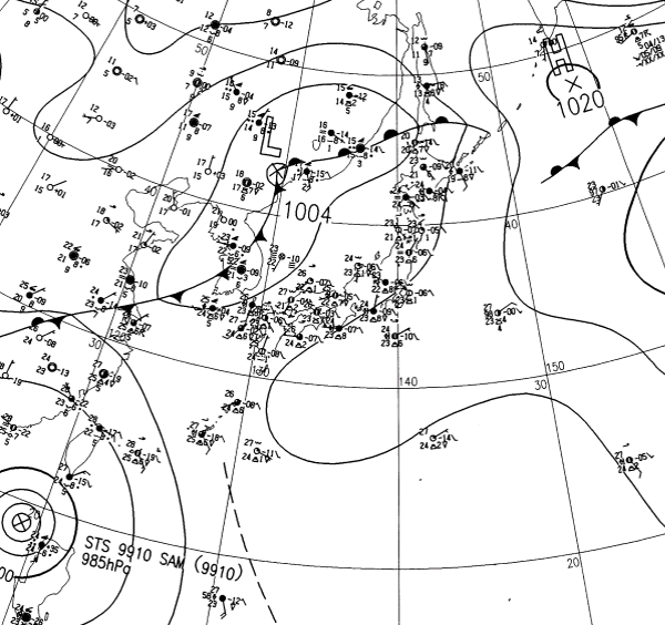 地上天気図