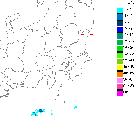 気象レーダー画像