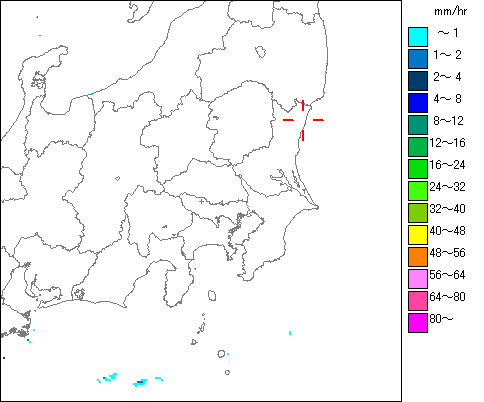 気象レーダー画像
