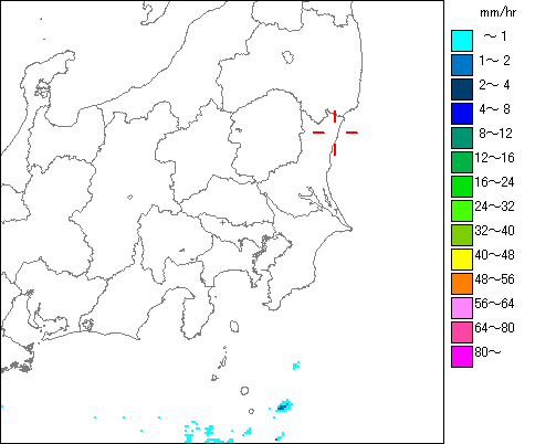 気象レーダー画像