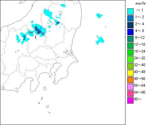 気象レーダー画像
