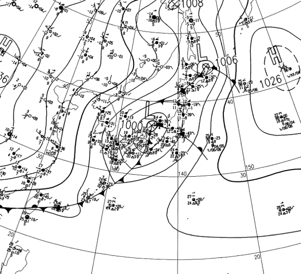 地上天気図