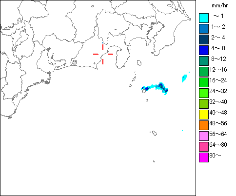 気象レーダー画像