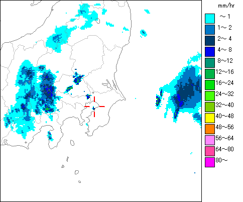 気象レーダー画像
