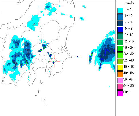 気象レーダー画像