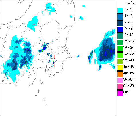 気象レーダー画像