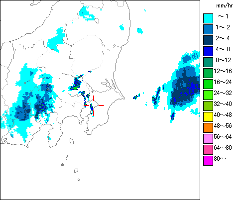 気象レーダー画像