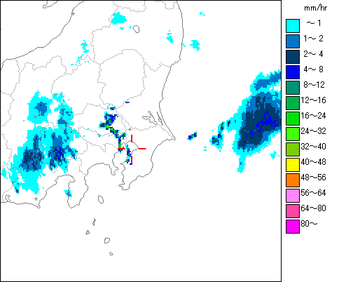 気象レーダー画像