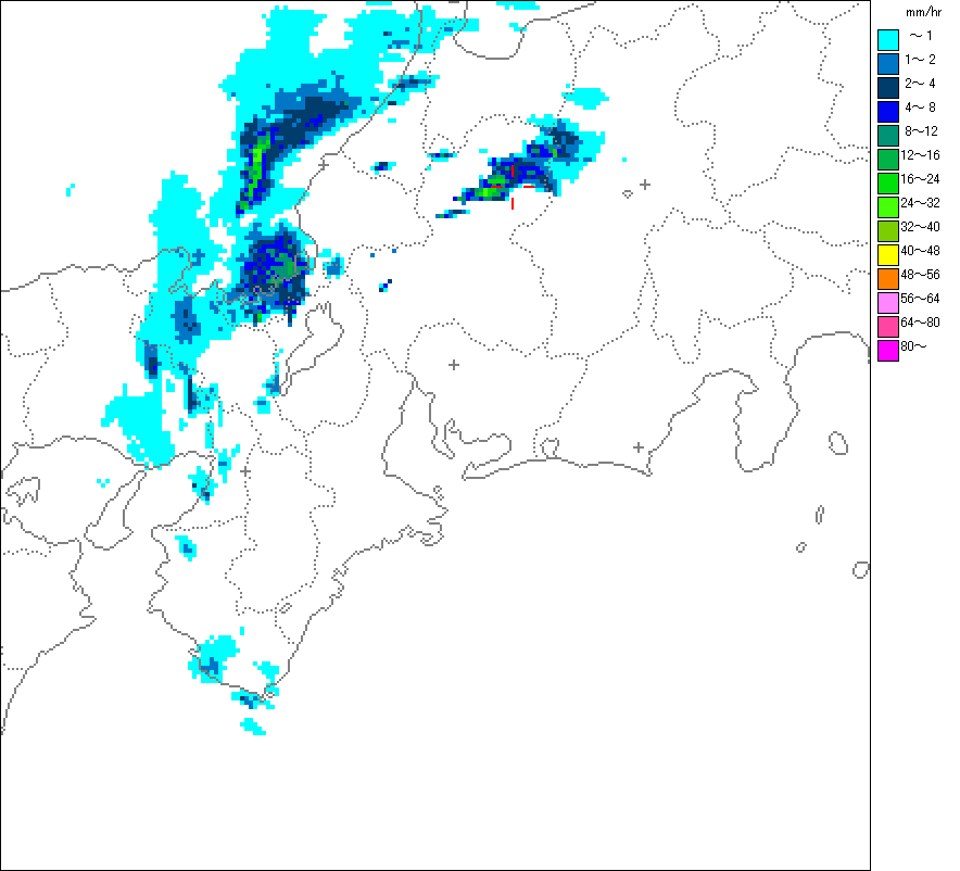 気象レーダー画像