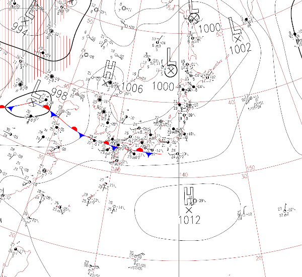 地上天気図